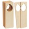 24 Pack Unfinished Wooden Door Knob Hangers, Blank Wood Doorknob Signs for Crafts (3 x 10 In)